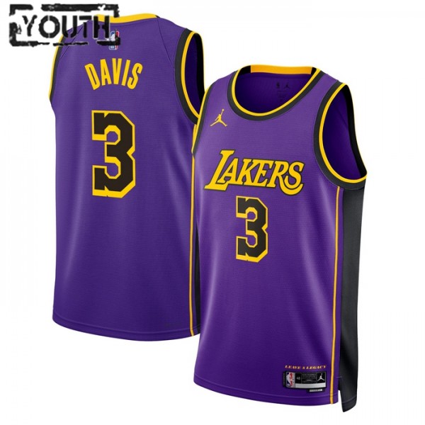 Los Angeles Lakers Trikot Anthony Davis 3 Jordan 2022-23 Statement Edition Lila Swingman - Kinder